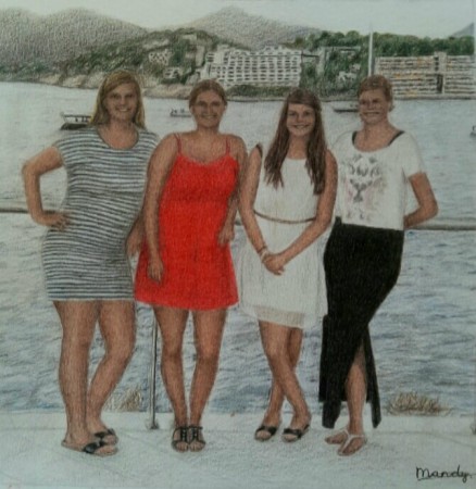 Sanne, Lise, Julia & Aniek (21x24cm)